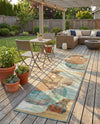 Urban Terrace Collection Area Rug -  Portico Runner Multi  lifestyle 51