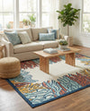 Caribbean Terrace Collection Area Rug -  Tortola Rectangle Multi  lifestyle 18