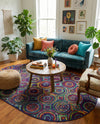 Caribbean Cove Collection Area Rug -  Vincent Oval Multi  lifestyle 37