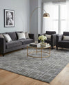 Hollywood Luxe Collection Area Rug -  Beverly (Gray Silver) Rectangle Gray Silver  lifestyle 11