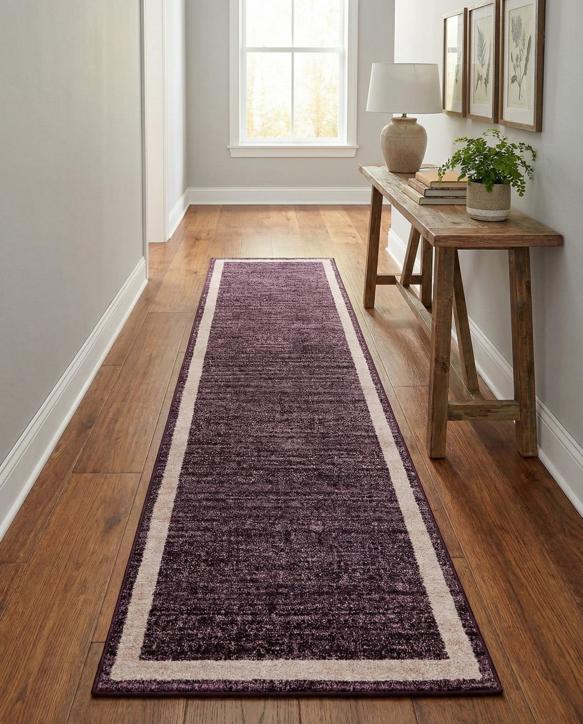 Studio Haven Collection Area Rug -  Alcove (Violet) Runner Violet  lifestyle 47
