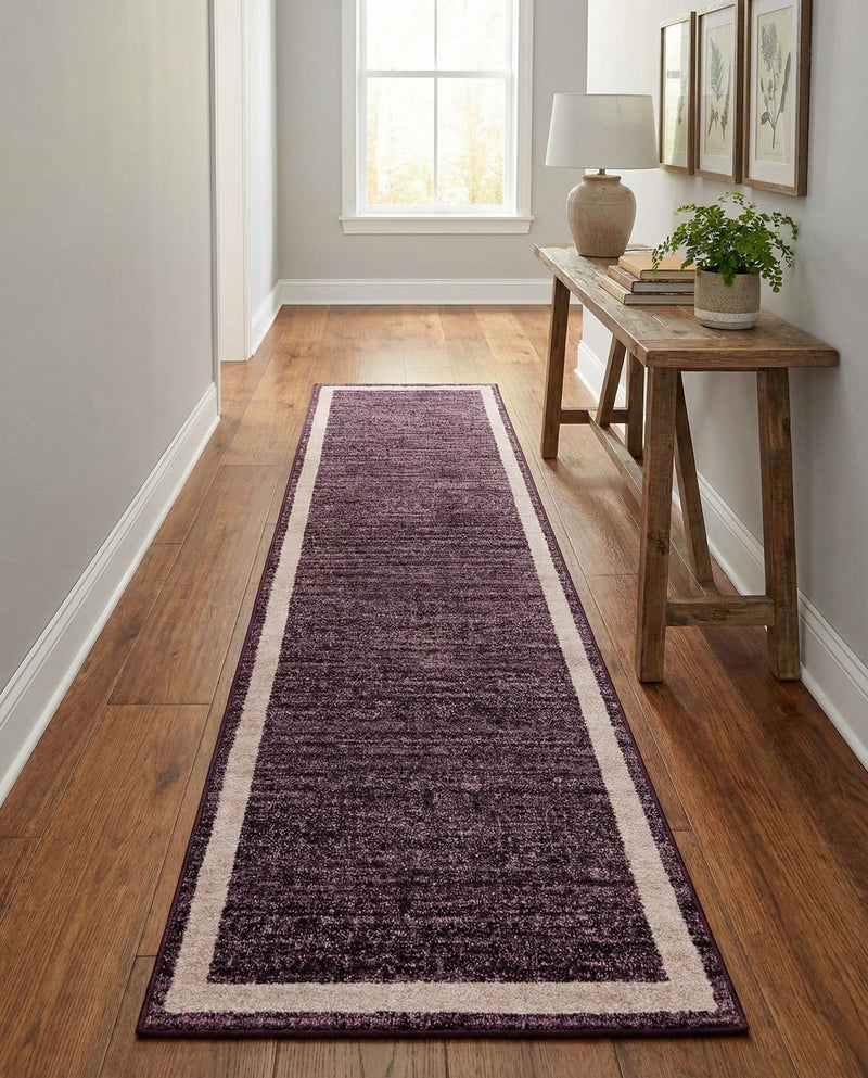 Studio Haven Collection Area Rug -  Alcove (Violet) Runner Violet  lifestyle 47