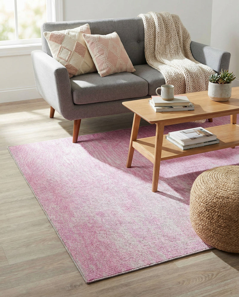 Sahara Essence Collection Area Rug - Oasis (Pink) Rectangle Pink  lifestyle 9