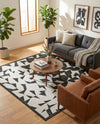 Urban Terrace Collection Area Rug -  Mercer Square Black and White  lifestyle 31