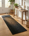 Woven Seaside Jute Collection Area Rug - Martha's Runner Black  lifestyle 56