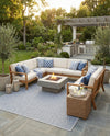 Urban Oasis Rugs Collection Area Rug -  Rooftop (Blue) Square Blue  lifestyle 69