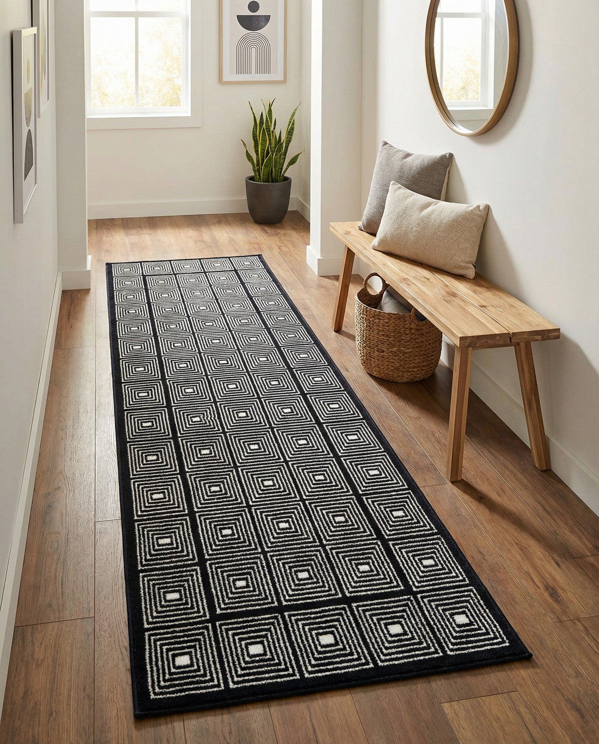 Aravalli Collection Area Rug -  Jaipur Runner Midnight Blue  lifestyle 168