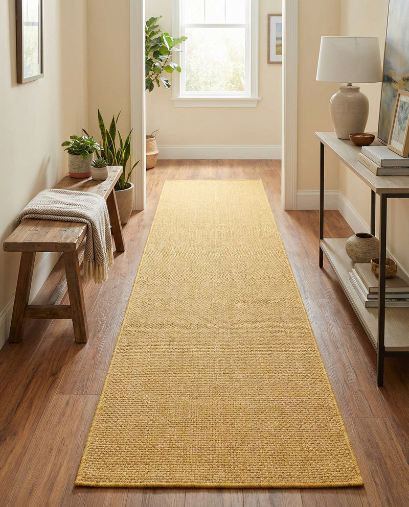 Seaside Serenity Collection Area Rug - Veranda (Corn Harvest Yellow) Runner Corn Harvest Yellow  lifestyle 68