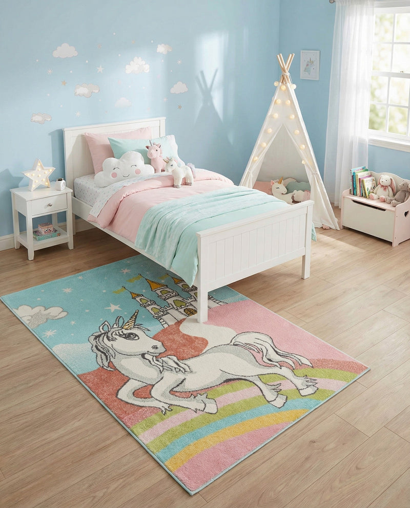 Wonder Tykes Collection Area Rug -  Carnival Rectangle Multi  lifestyle 8