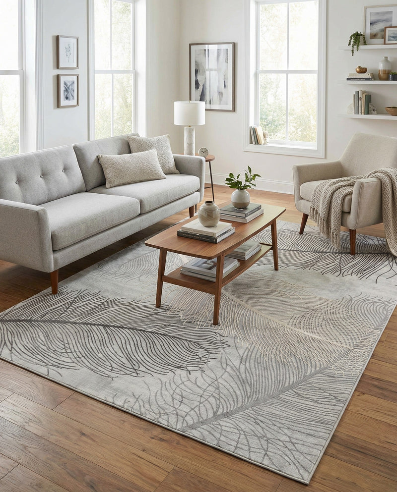 Bloomsbury Elegance Collection Area Rug -  Westminster Rectangle Gray  lifestyle 32