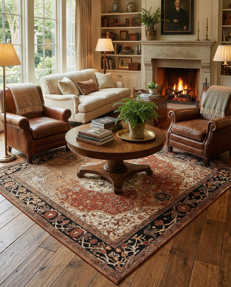 Patio Heritage Collection Area Rug -  Gazebo Square Multi  lifestyle 71
