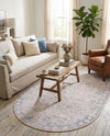 Heritage Elegance Collection Area Rug -  Nijo Oval Beige  lifestyle 27