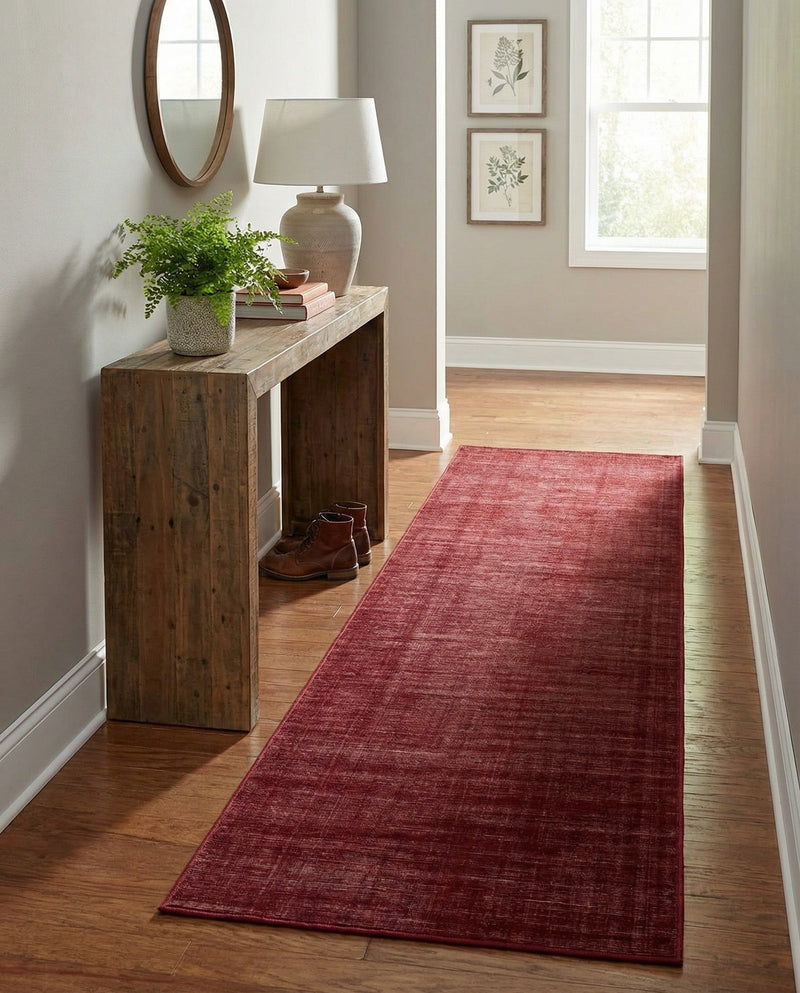 Soho Elegance Collection Area Rug - Chelsea (Burgundy) Runner Burgundy  lifestyle 51
