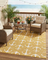 Seaside Haven Rugs Collection Area Rug - Sapphire (Yellow) Rectangle Yellow  lifestyle 23