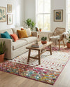Mediterranean Lattice Collection Area Rug -  Casablanca (Ivory Multi) Rectangle Ivory Multi  lifestyle 4