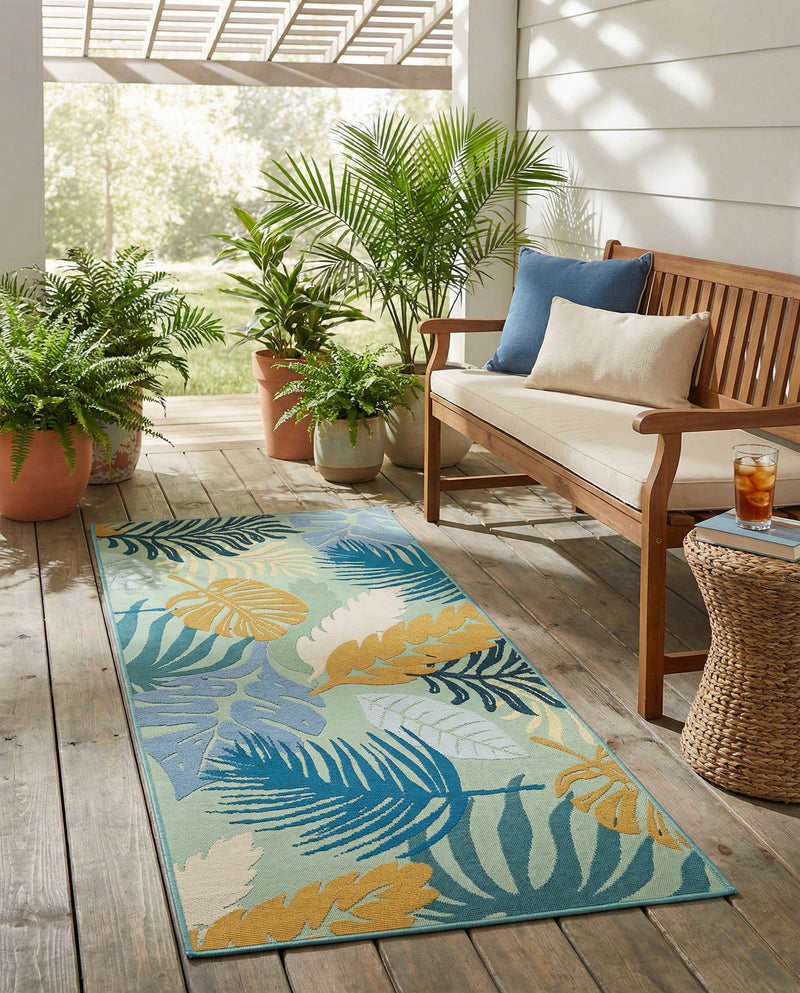Seaside Blooms Collection Area Rug -  Sunkiss Runner Multi  lifestyle 24