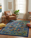 Caribbean Cove Collection Area Rug -  Mustique Rectangle Navy Blue  lifestyle 47