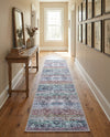 Baroque Era Collection Area Rug - Versailles (Blue Green) Runner Blue Green  lifestyle 51