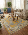 Arcadia Rugs Collection Area Rug - Eden (Yellow) Rectangle Yellow  lifestyle 21