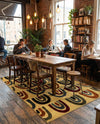 Bistro Lounge Collection Area Rug -  Breve Rectangle Cream  lifestyle 3