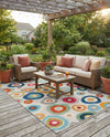 Outdoor Marrakesh Collection Area Rug -  Chefchaouen Rectangle Multi Beige  lifestyle 31
