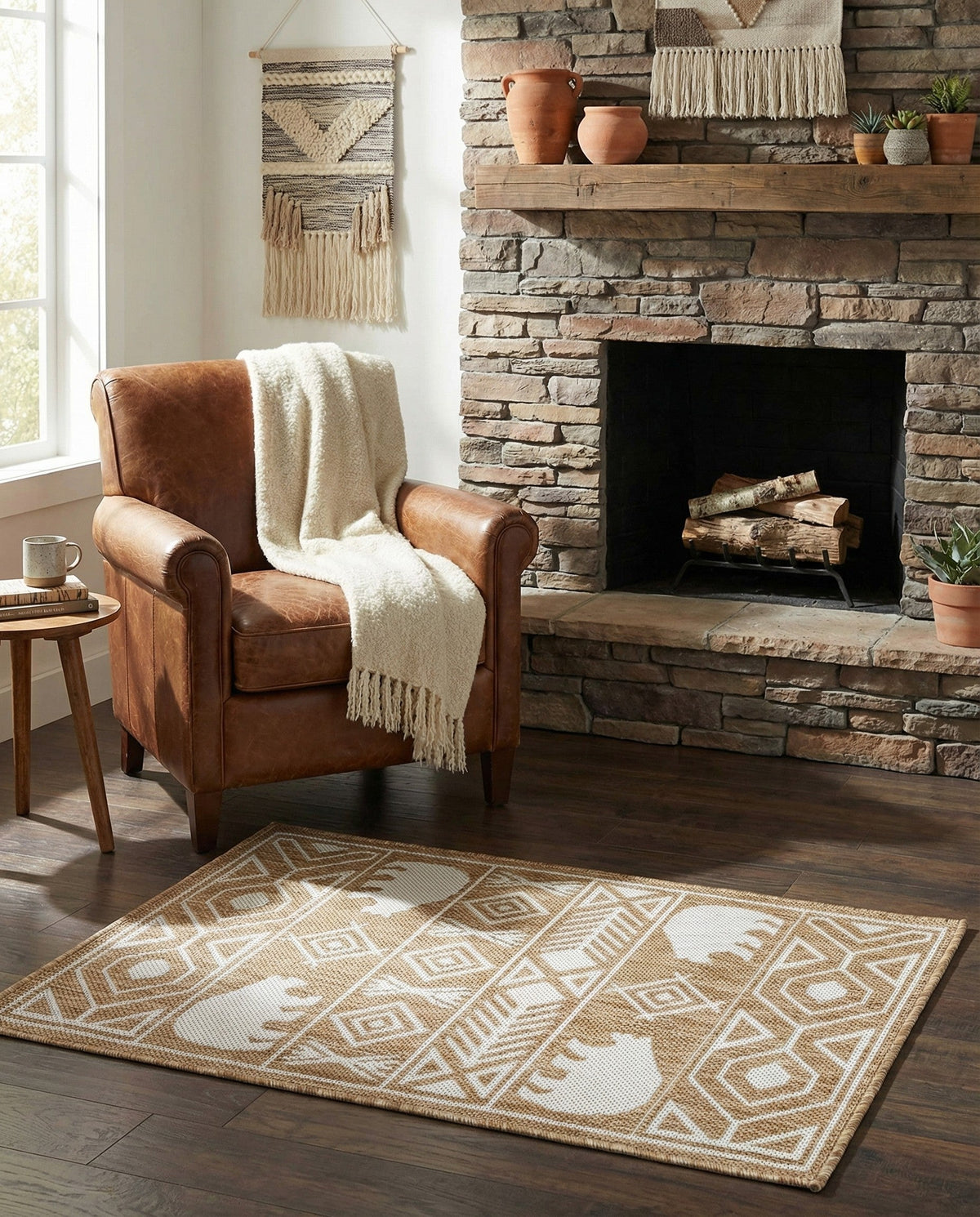 Mesa Oasis Rugs Collection Area Rug - Sundown Rectangle Taupe  lifestyle 52