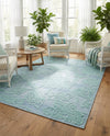 Bahama Breeze Outdoor Collection Area Rug -  Eleuthera Rectangle Navy Blue  lifestyle 11