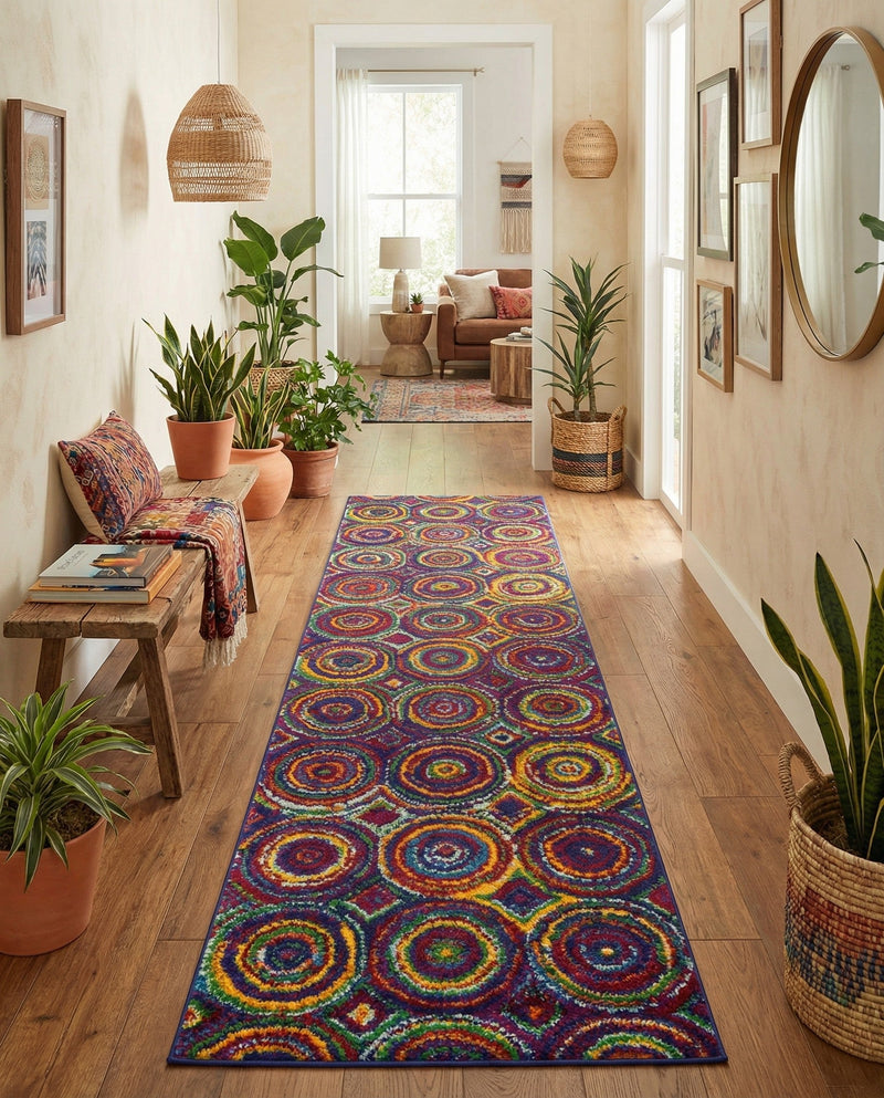 Caribbean Cove Collection Area Rug -  Vincent Runner Multi  lifestyle 39