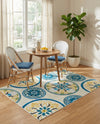 Urban Terrace Collection Area Rug -  Deck Rectangle Cream  lifestyle 28