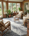 Coastal Manor Collection Area Rug -  Sailview Rectangle Dark Blue  lifestyle 6