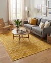 Garden Lattice Charm Collection Area Rug -  Pergola (Yellow) Rectangle Yellow  lifestyle 16