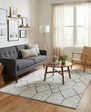 Garden Maze Retreat Collection Area Rug -  Greenbower Rectangle White  lifestyle 10
