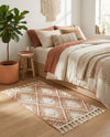 Sahara Chic Collection Area Rug - Marrakech Rectangle Rust Red  lifestyle 22