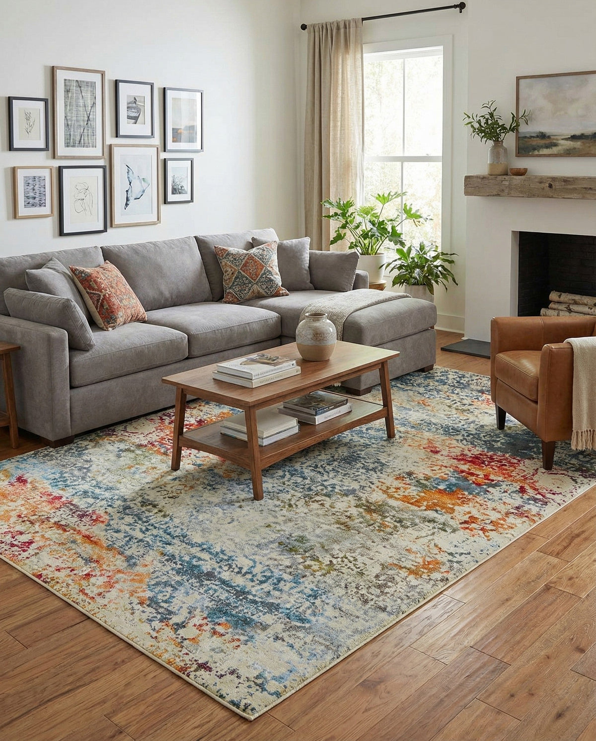 Caribbean Breeze Collection Area Rug -  Isla Rectangle Cream  lifestyle 4