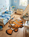 Whimsy Wonders Wool Collection Area Rug - Safari Rectangle Orange  lifestyle 4