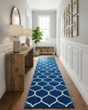 Trellis Mosaic Collection Area Rug -  Pergolatown (Navy Blue) Runner Navy Blue  lifestyle 45