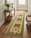 Tabriz Tapestries Collection Area Rug - Azerbaijan (Cream) Runner Cream  lifestyle 54