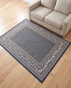 Soho Elegance Collection Area Rug -  Mercer (Blue) Rectangle Blue  lifestyle 20