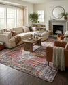 Zahara Oasis Collection Area Rug -  Rabat Rectangle Yellow Pink  lifestyle 16