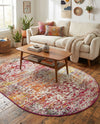 Georgetown Rugs Collection Area Rug - Dupont (Multi) Oval Multi  lifestyle 75