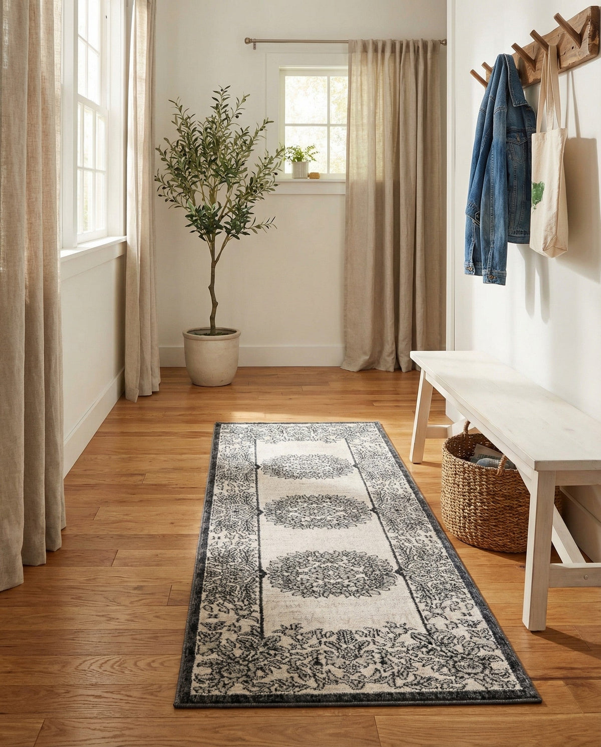 Heritage Harbor Collection Area Rug -  Seabreeze Runner Ivory  lifestyle 172