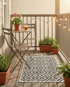 Urban Oasis Rugs Collection Area Rug -  Rooftop (Charcoal Gray) Rectangle Charcoal Gray  lifestyle 26