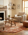 Savannah Soiree Collection Area Rug -  Everglade (Rust Red) Octagon Rust Red  lifestyle 73
