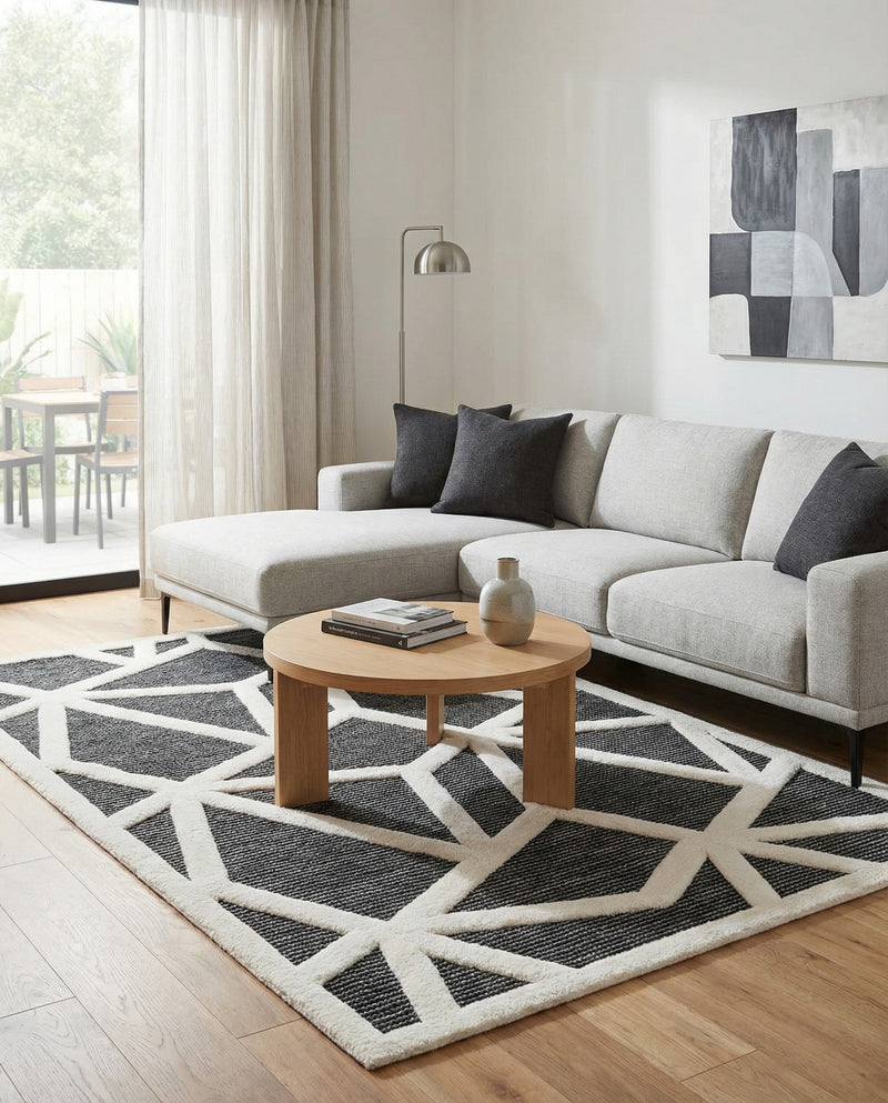 Monochrome Collection Area Rug -  Onyx Rectangle Gray  lifestyle 35