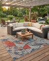 Urban Terrace Collection Area Rug -  Boulevard Square Multi  lifestyle 78