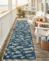 Seaside Haven Rugs Collection Area Rug -  Oceanview Runner Blue  lifestyle 73