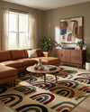 Bistro Lounge Collection Area Rug -  Breve Rectangle Cream  lifestyle 12