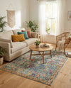 Sierra Collection Area Rug -  Shasta Rectangle Blue  lifestyle 42