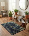 Riviera Elegance Collection Area Rug - Antibes (Navy Blue) Rectangle Navy Blue  lifestyle 17