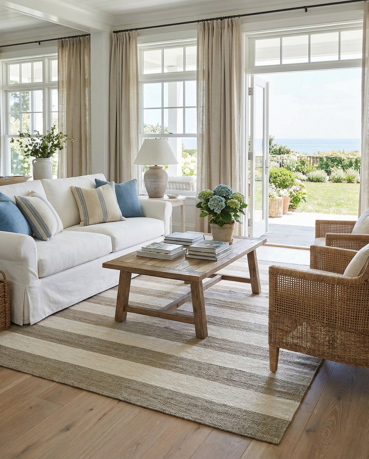 Martha's Vineyard Blueprints Collection Area Rug - Edgartown Square Gray  lifestyle 153